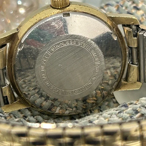 Gruen Precision Watch 17 Jewel Men's 10K Gold Fill Day-Date Automatic Watch